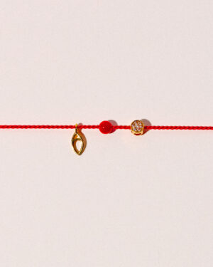 bracelet diamant & corail